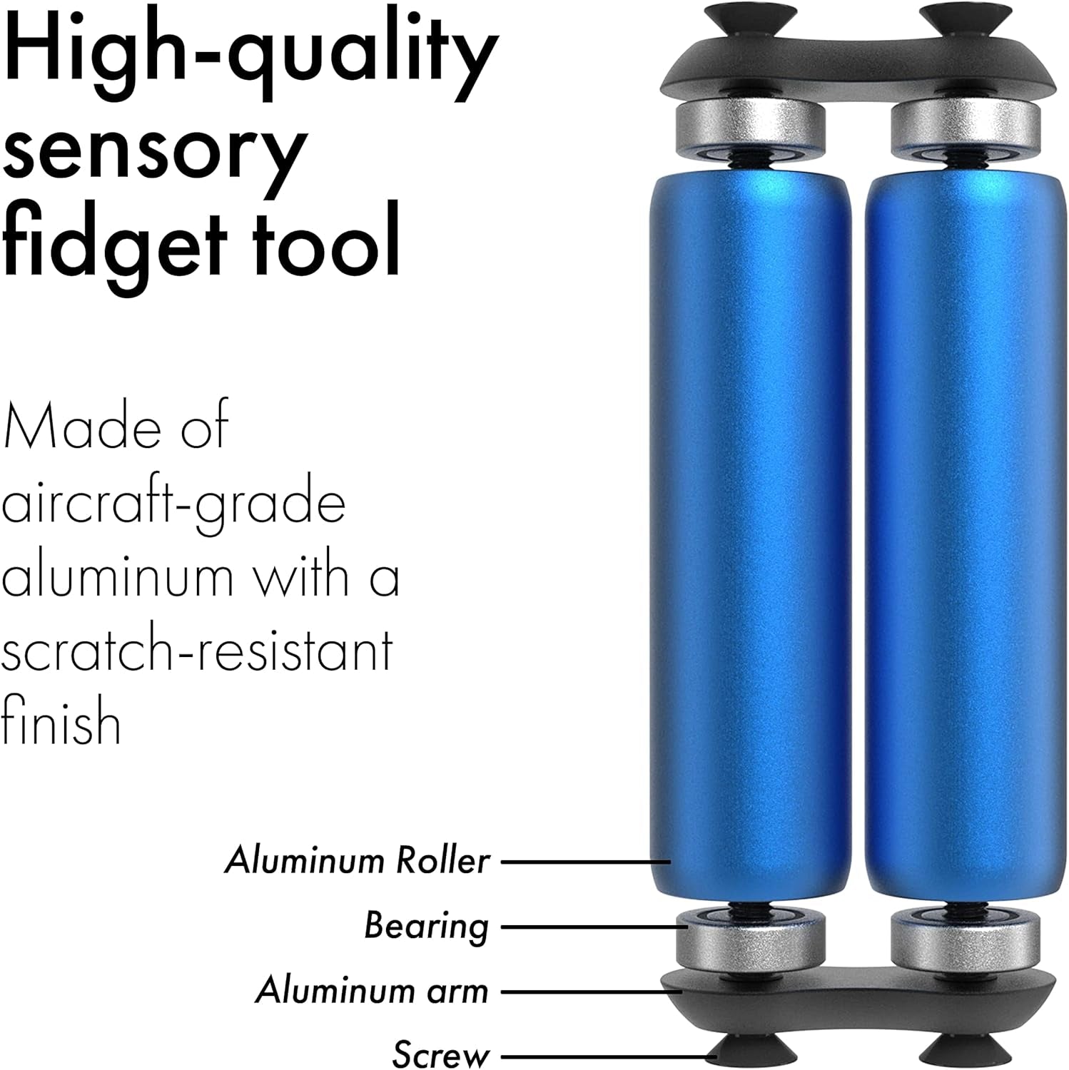 Roller Sapphire - (The Original) Handheld Fidget Toy for Adults | Help Relieve Stress, Anxiety, Tension | Promotes Focus, Clarity | Compact, Portable Design