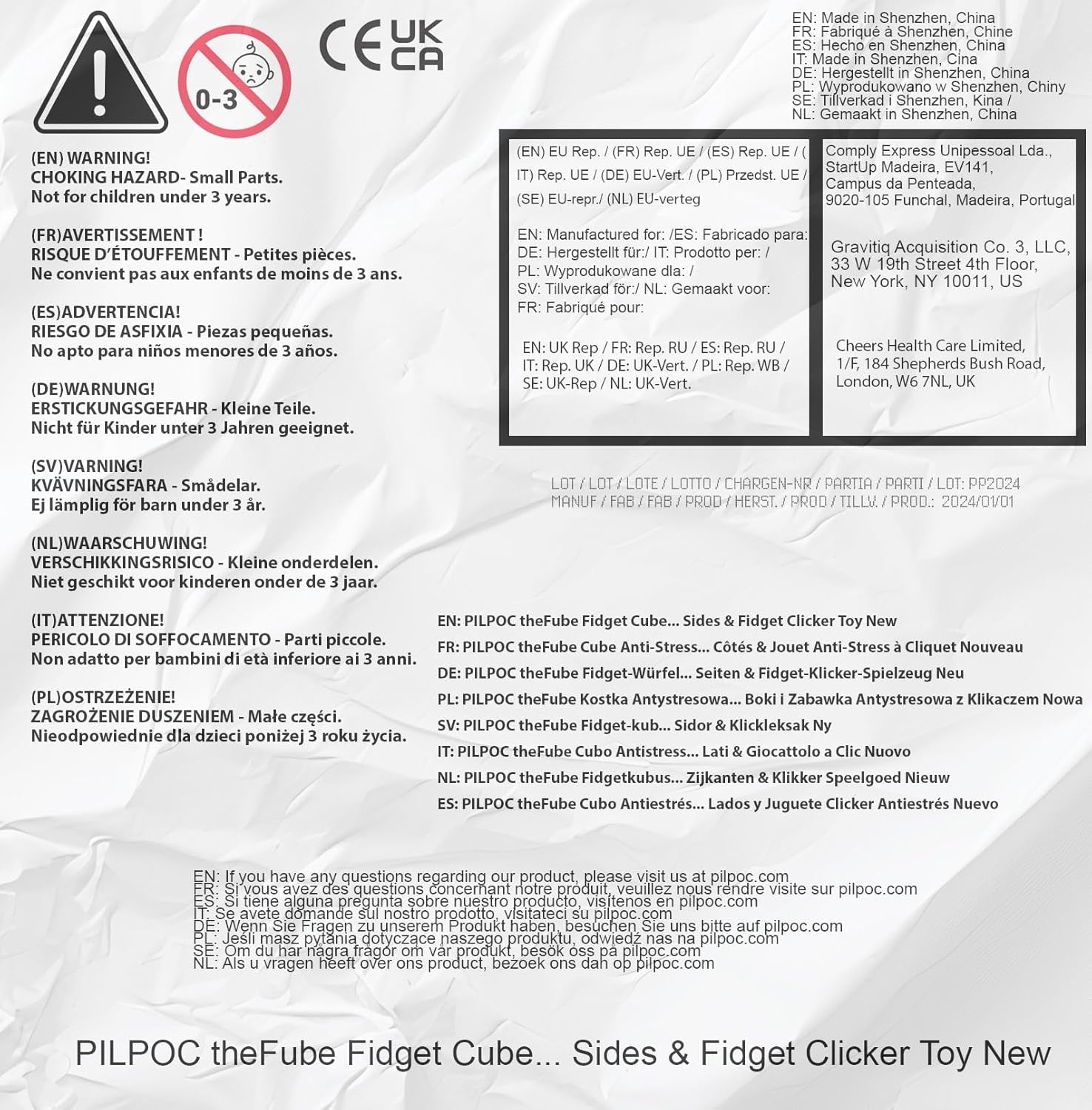Thefube Infinity Cube Fidget Desk Toy - Premium Quality Aluminum Infinite Magic Cube with Exclusive Case, Sturdy, Heavy, Relieve Stress and Anxiety, for ADD, ADHD, OCD (Black)